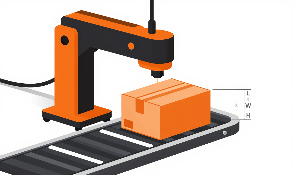 Volumetric weight 3D scanning technology in warehouse