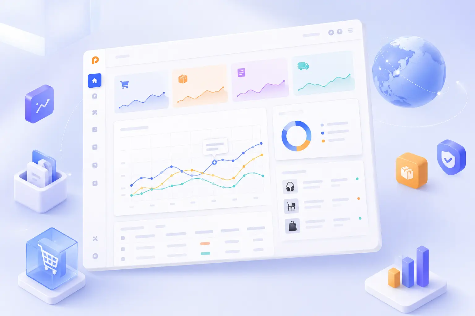 dropioneer-merchant-dashboard-isometric-view